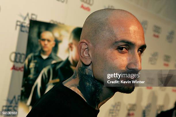 Actor Robert LaSardo attends the world premiere of the film "Dirty" during AFI Fest presented by Audi at the ArcLight Theatre on November 9, 2005 in...