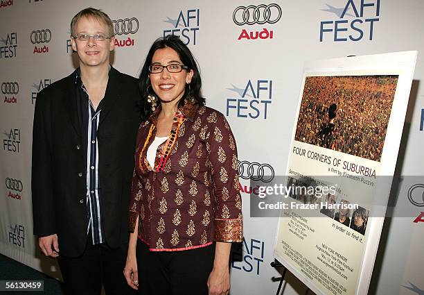 Director Elizabeth Puccini and Executive Producer Loren Runnels attend the world premiere of the film "Four Corners of Suburbia" during AFI Fest...