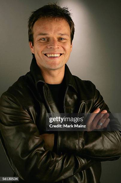 Actor Alec Newman of the film "Four Corners of Suburbia" poses for portraits during the AFI Fest 2005 presented by Audi at the Arclight Theatre on...