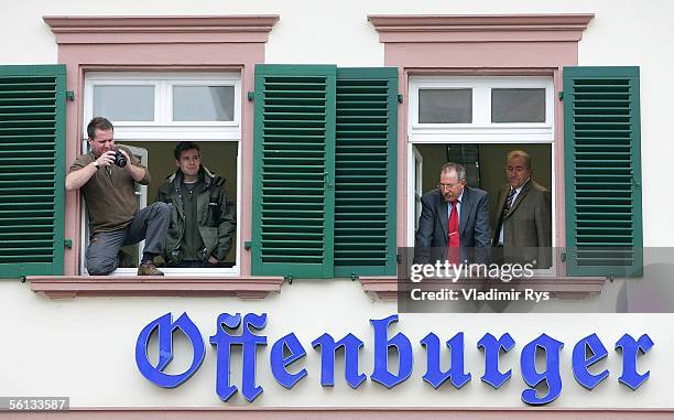 Citizens of Offenburg follow the funeral procession of Aenne Burda after the funeral service on November 10, 2005 in Offenburg, Germany. Aenne Burda...