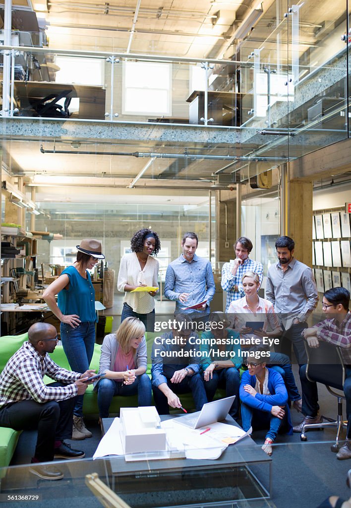 Business people having meeting in modern office