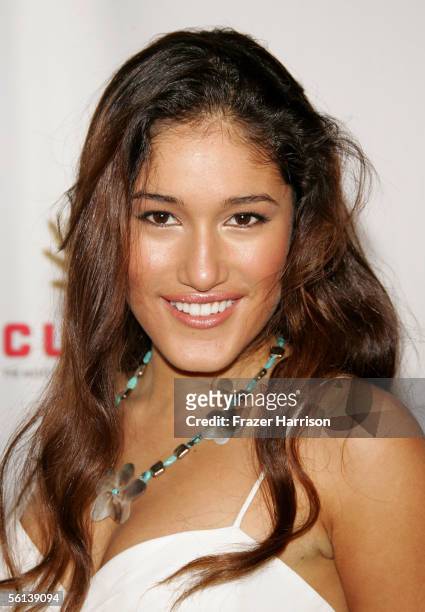 Actress Q'orianka Kilcher arrives at the 14th Annual Britannia Awards at the Beverly Hilton Hotel on November 10, 2005 in Beverly Hills, California.