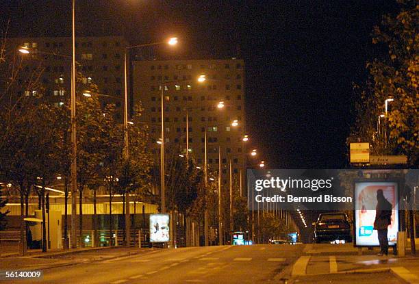 As the 10pm curfew comes into place the streets of Amiens empty on November 10 , 2005 in Amiens, France. Curfews were introduced after the French...