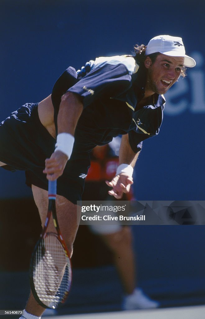 Patrick Rafter Us Open Patrick Rafter of Australia during the US Open 1997 held on September ...