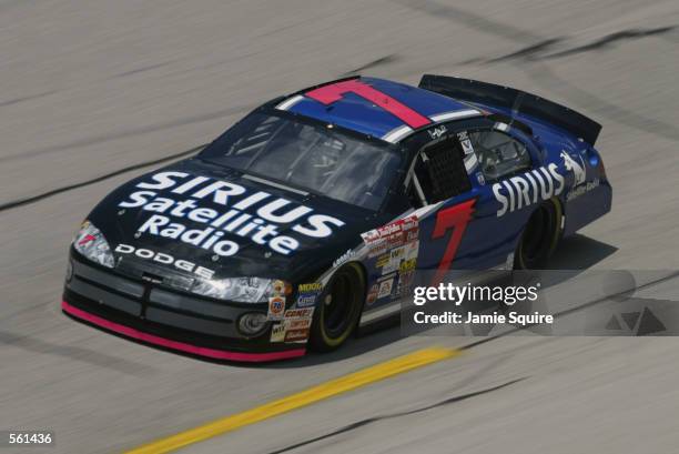 Casey Atwood, driver of the Ultra Motorsports Dodge Intrepir R/T, during practice for Sunday's NASCAR Winston Cup Series Aarons 499 at Talladega...