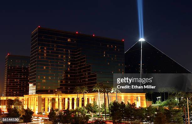 Exterior photo of the Luxor Hotel & Casino November 11, 2005 in Las Vegas, Nevada.