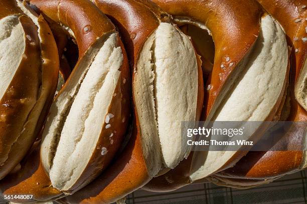 soft pretzels - pretzel stock pictures, royalty-free photos & images