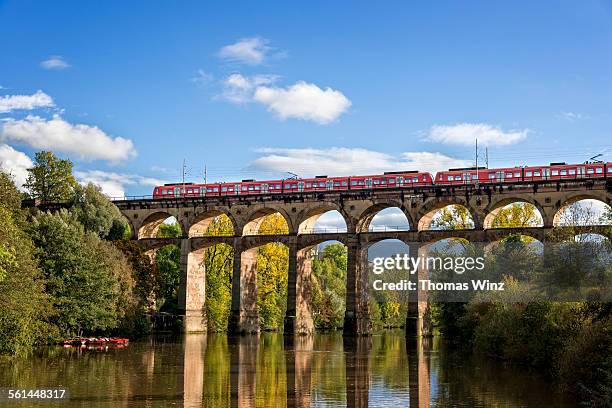 railroad viaduct - ludwigsburgo foto e immagini stock