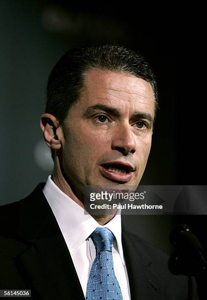 Former New Jersey Governor James McGreevy speaks during Out Magazines 11th Annual "Out 100" Gala at Capitale November 11, 2005 in New York City.