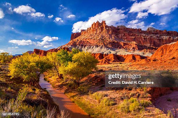 capitol reef national park, utah - parque nacional de capitol reef - fotografias e filmes do acervo