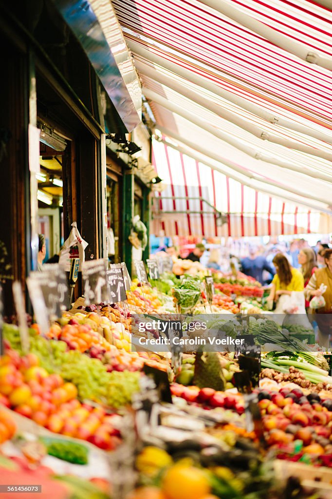 Fruit stand at Naschmarkt