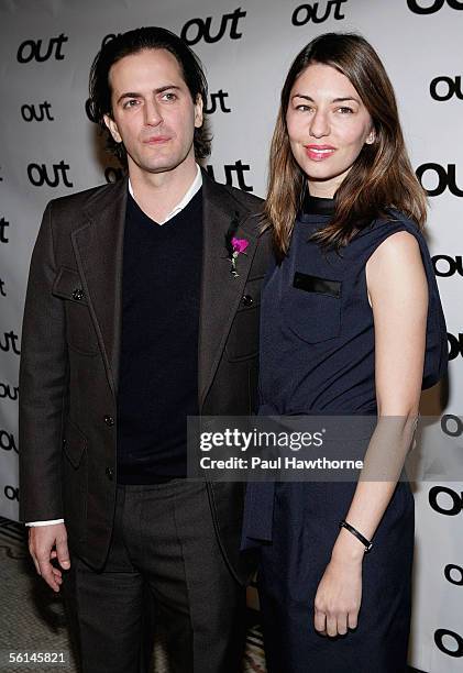 Designer Marc Jacobs and director Sofia Coppola attend Out Magazine's 11th Annual "Out 100" Gala at Capitale November 11, 2005 in New York City.