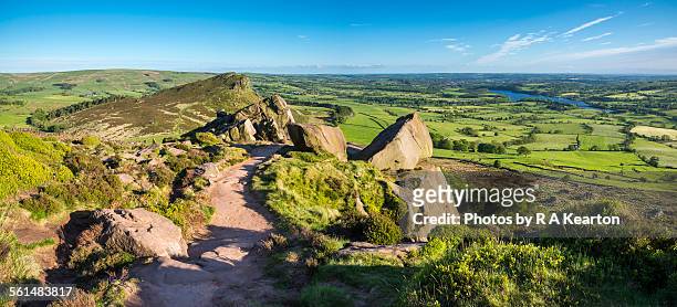 the roaches, staffordshire, england - leek stock pictures, royalty-free photos & images