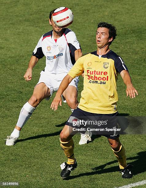 John Hutchinson of the Mariners in action during the round 12 A-League match between the Central Coast Mariners and Adelaide United at Central Coast...