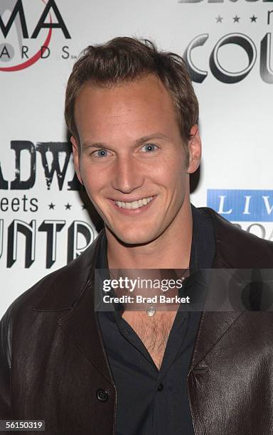 Patric Wilson arrives to the "Broadway Meets Country" Benefit Concert at "Frederic P. Rose Hall, Home of Jazz at Lincoln Center" on November 12, 2005...