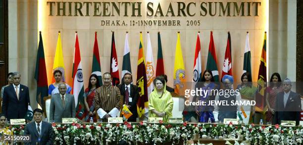 Pakistani Prime Minister Shaukat Aziz, Maldives President Maumoon Adbul Gayoom, Bhutanese Prime Minister Lyonpo Jigmi Y. Thinley, Bangladeshi Prime...