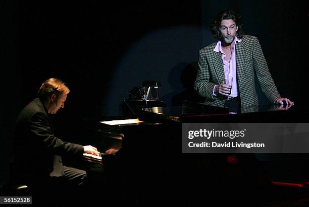 John Glover performs at the Actor's Fund S.T.A.G.E. Too Tribute: Hooray For Love celebrating the music of Harold Arlen on November 12, 2005 in Los...