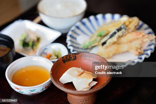 japanese dining - teishoku stock pictures, royalty-free photos & images