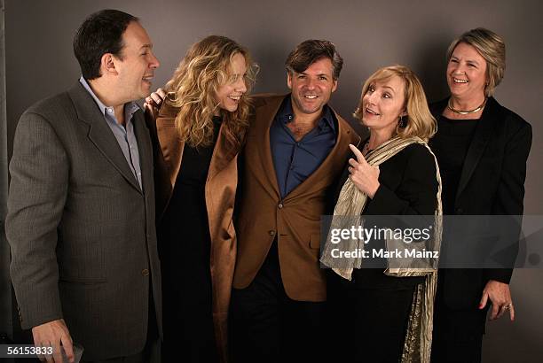 Producers Mark Gordon, Betsy Beers, Gary Levinsohn, Leslie Holleran and Su Armstrong of the film "Casanova" poses for a portrait during the AFI Fest...