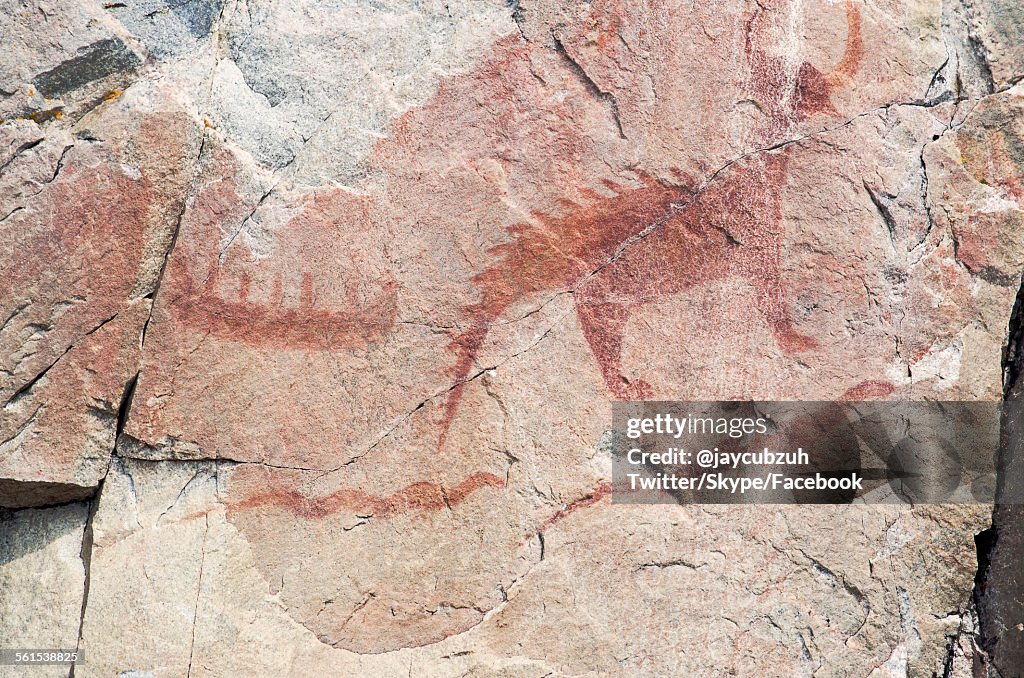 Ancient indian pictographs