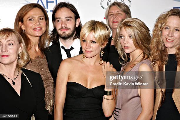 Producer Leslie Holleran, actress Lena Olin, actor Charlie Cox, actress Sienna Miller, producer Su Armstrong, actress Natalie Dormer and producer...