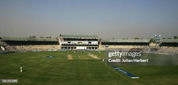 General view of The Multan Cricket Stadium on day three of the 1st Test Match between England and Pakistan on November 14, 2005 in Multan, Pakistan.