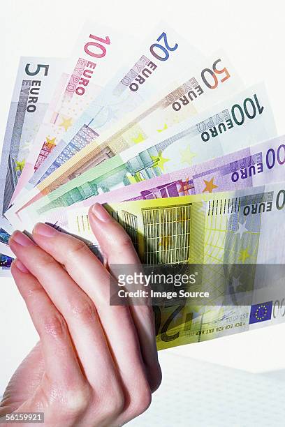 euro notes - two hundred euro banknote stock pictures, royalty-free photos & images