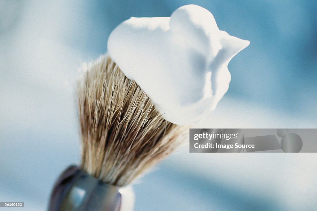 Shaving brush and cream