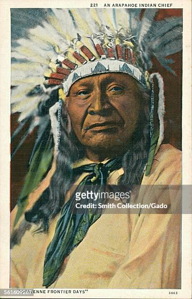An image of an Arapahoe Indian Chief, 1927.
