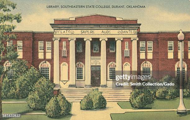 Library at Southeastern State College, Durant, Oklahoma, 1930.