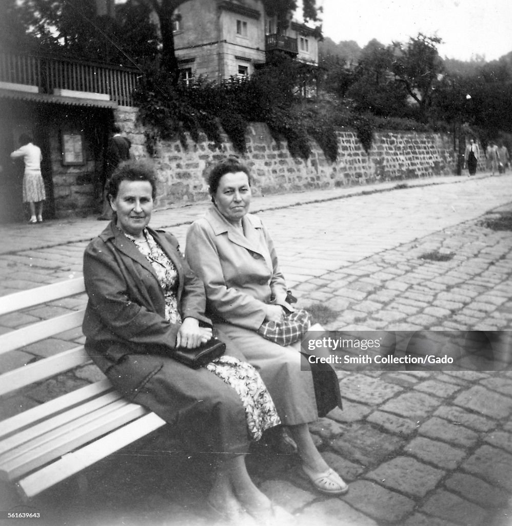 Two Women On A Bench