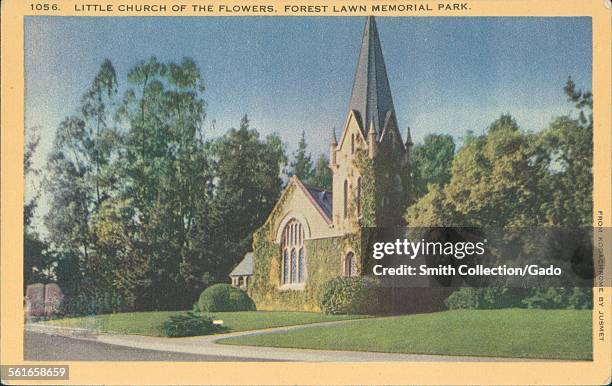 Little Church of the Flowers, Forest Lawn Memorial Park, 1945.