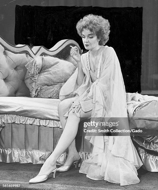 Geraldine Page as a raddled monster of a has-been movie queen in a scene from Tennessee Williams 'Sweet Bird of Youth,' February 18, 1960.