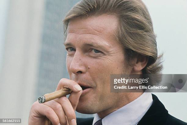 English actor Roger Moore stars as Lord Brett Sinclair in the television series 'The Persuaders!', UK, 1971.