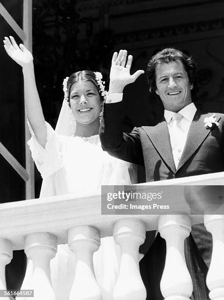 Princess Caroline and Philippe Junot circa 1978 in Monaco.