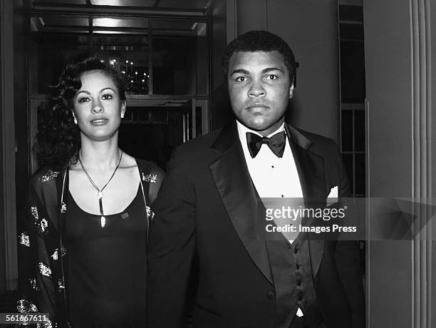 Muhammad Ali and wife Veronica circa 1981 in New York City.