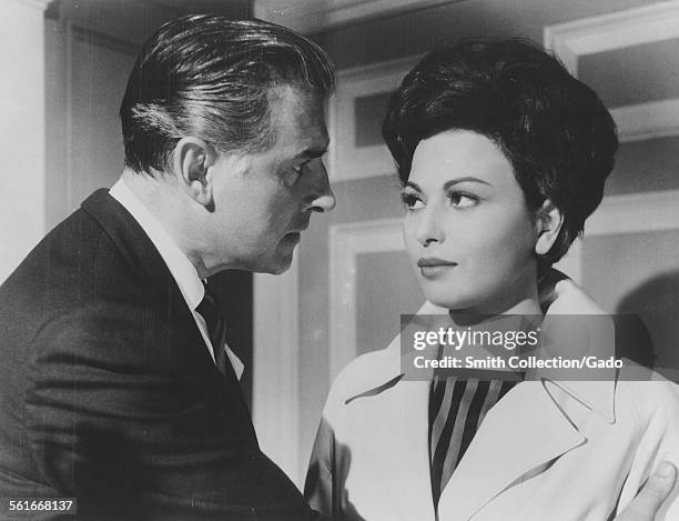 Stewart Granger and Haya Hareet, 1962.