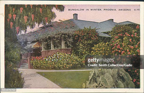 Bungalow in winter, Phoenix, Arizona, 1924.