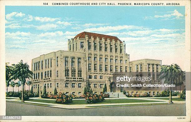 Combined Courthouse and City Hall, Phoenix, Maricopa County, Arizona, 1924.