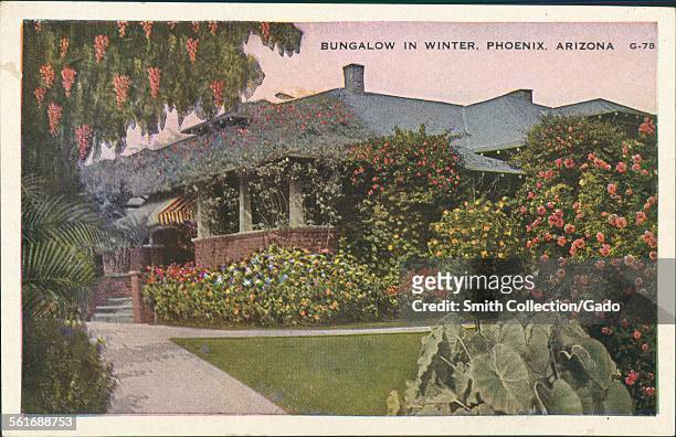 Bungalow in winter, Phoenix, Arizona, 1924.