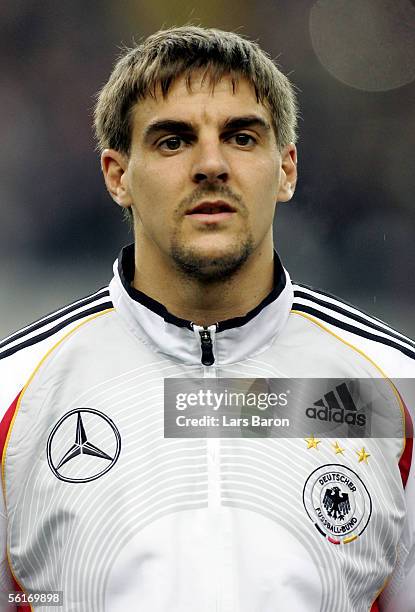 Sebastian Deisler of Germany looks on before the international friendly match between France and Germany at the Stade de France on November 12, 2005...