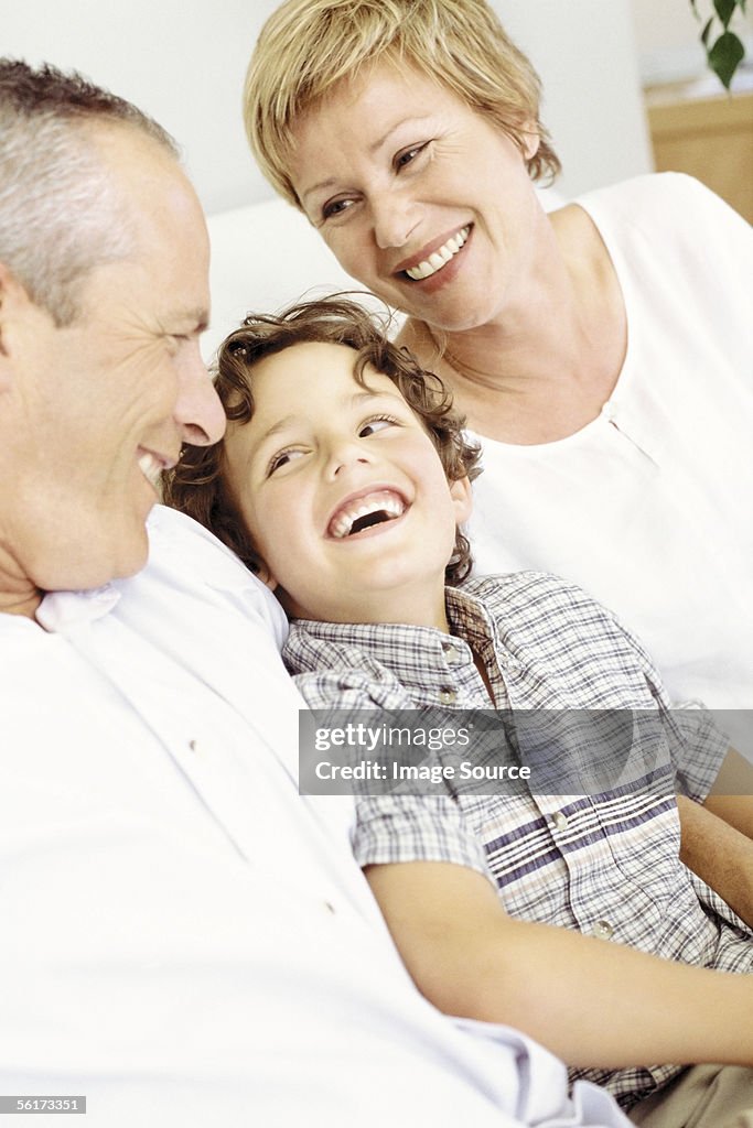 Grandparents with grandson