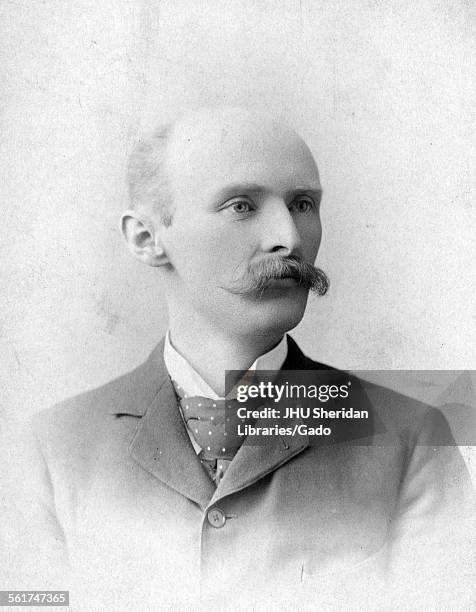 John Martin Vincent, portrait photograph, shoulders up, three-quarter view, c27 years of age, 1890.