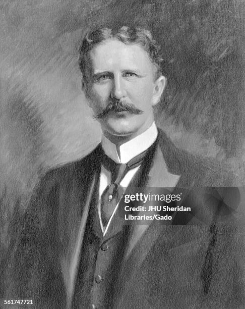 Richard Howard Bayard, photograph of painting, shoulders up, full face, c35 years of age, 1900.