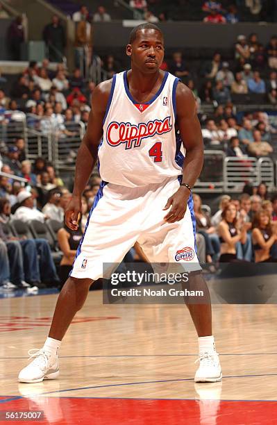 Anthony Goldwire of the Los Angeles Clippers is seen on court against the Atlanta Hawks November 4, 2005 at Staples Center in Los Angeles,...