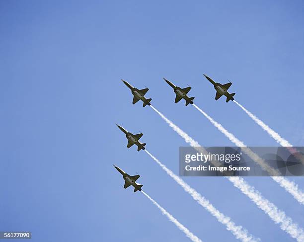 air force aerobatic team - airshow stockfoto's en -beelden