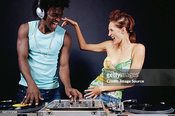 friends djing - djiang stock pictures, royalty-free photos & images
