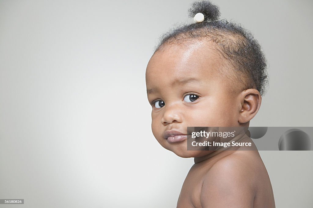 Portrait of an african american baby