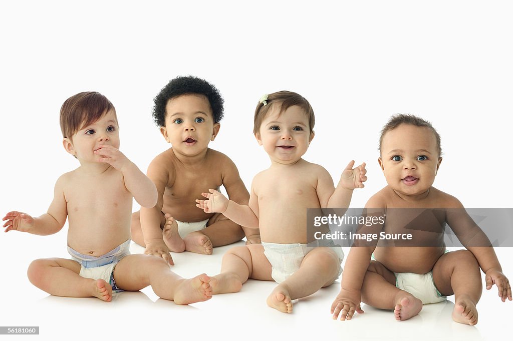 Four babies