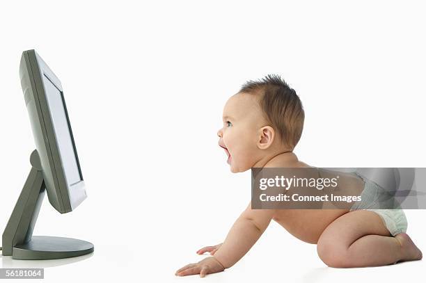 Baby Crying At Computer 106 Person Yelling At Computer Screen Stock Photos, High-Res Pictures ...